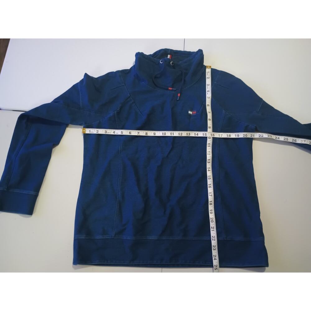 Tommy Hilfiger Men’s Blue Pullover Hoodie Size L M002 - Picture 7 of 8